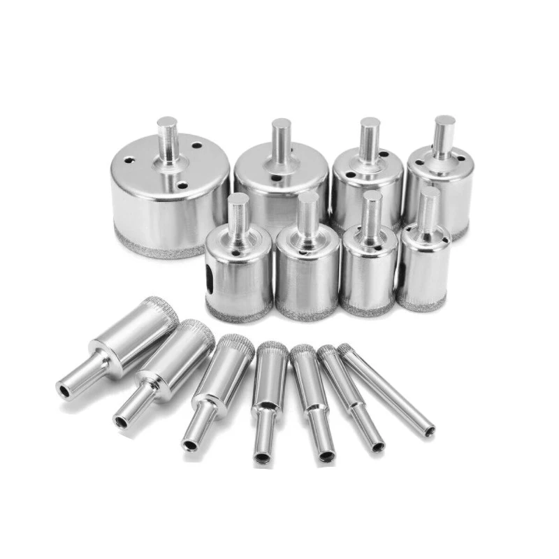7-16pcs 3mm-100mm Diamond Coated Hss Drill Bit Set Tile Marble Glass Ceramic Hole Saw open Drilling Bits Diamond Core Bit