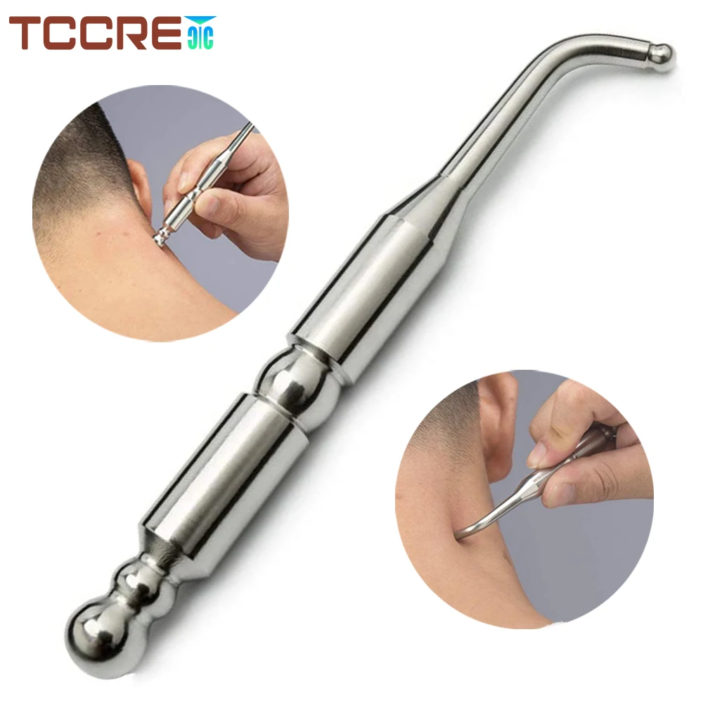 

Stainless Steel Manual Acupuncture Pen Trigger Point Massager Deep Tissue Massage Tool for Body Meridian Pain Relief Health Care