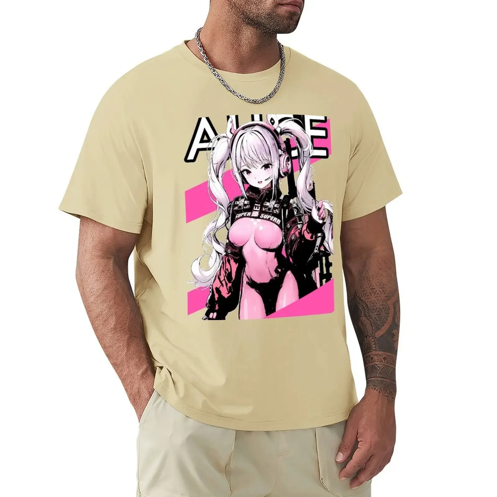 Nikke Sticker Decals case Blouse mens t shirt Alice nikke Shirt fan GODDESS OF VICTORY NIKKE  men clothing  graphic t shirts