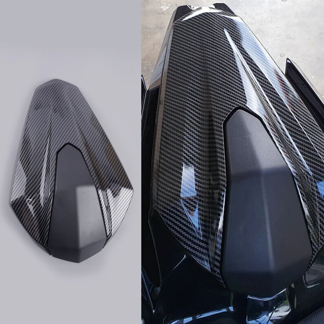 

Rear Seat Cover Tail Cowl Fairing Fit for Kawasaki Ninja 400/Z400 2018 2019 2020 2021 2022 2023 Carbon Fiber Grain ABS