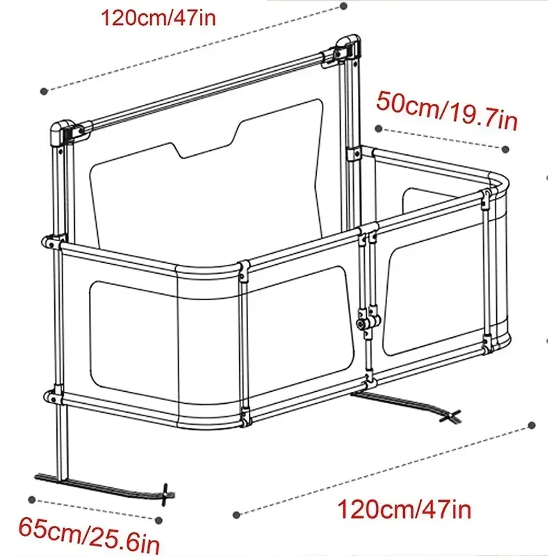 Adjustable Bedside Crib for Newborn To 6-Month Infants with Quick Fold Feature Baby Bassinet Bedside Sleeper Bedside Crib