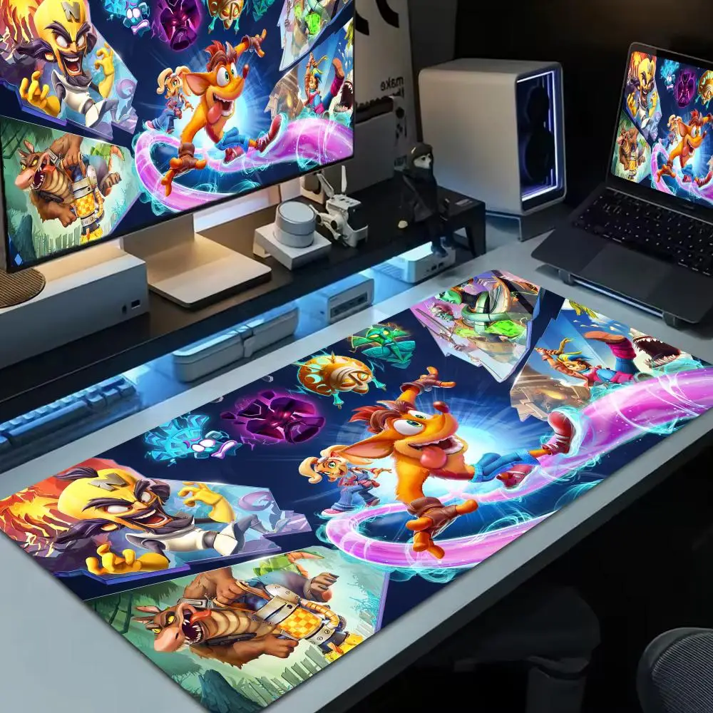 

Game crash bandicoot 4 Mouse Pad Large Computer Mousepad Office Accessories XXL Pc Gamer Non-slip Deskmat Keyboard Rubber Game