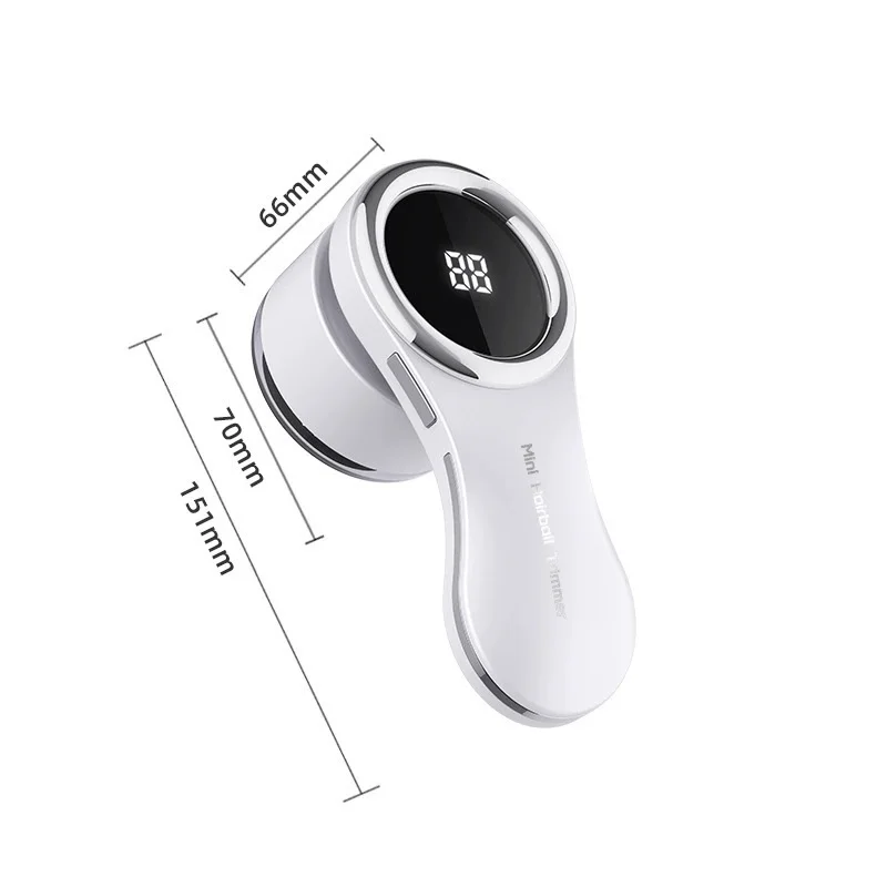 Portable Fabric Shaver with LCD Display, Large Lint  - Perfect for Sweaters, Socks & Travel