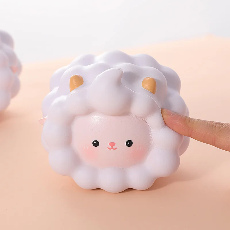 

Novelty Funny Lamb Slow Rebound Doll Cute Soft Small Animal Venting Toy Slow Rise Decompression Toy Birthday Christmas Gift