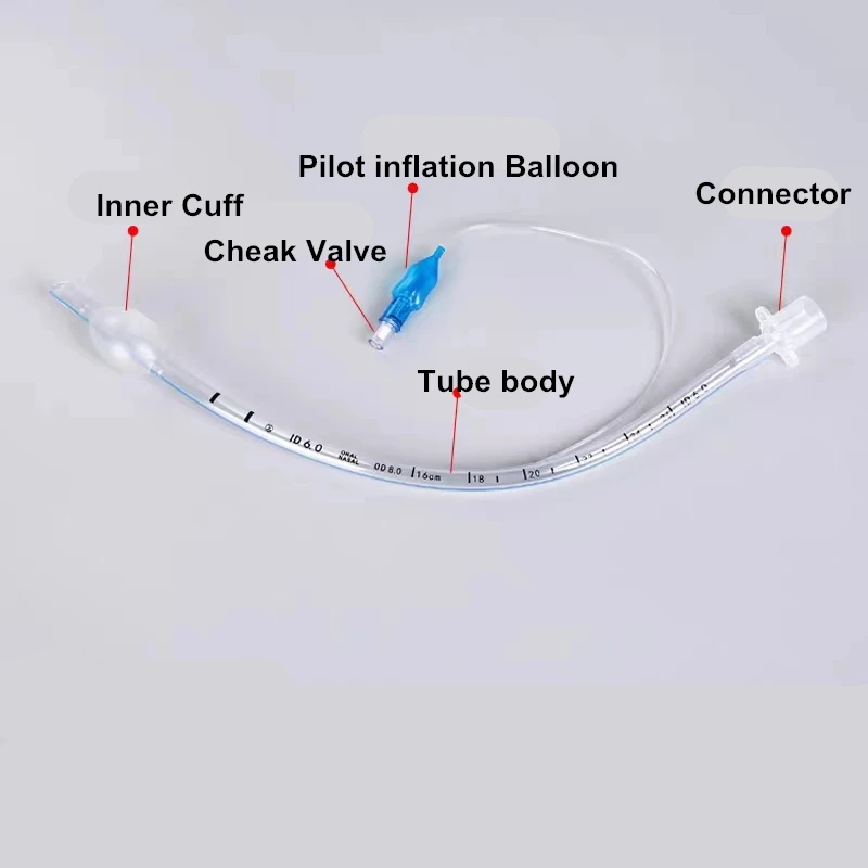 Disposable PVC Endotracheal Intubation Tube Trachea Cannula with Cuff For Clinical Surger Anesthesia Person Pet First Aid