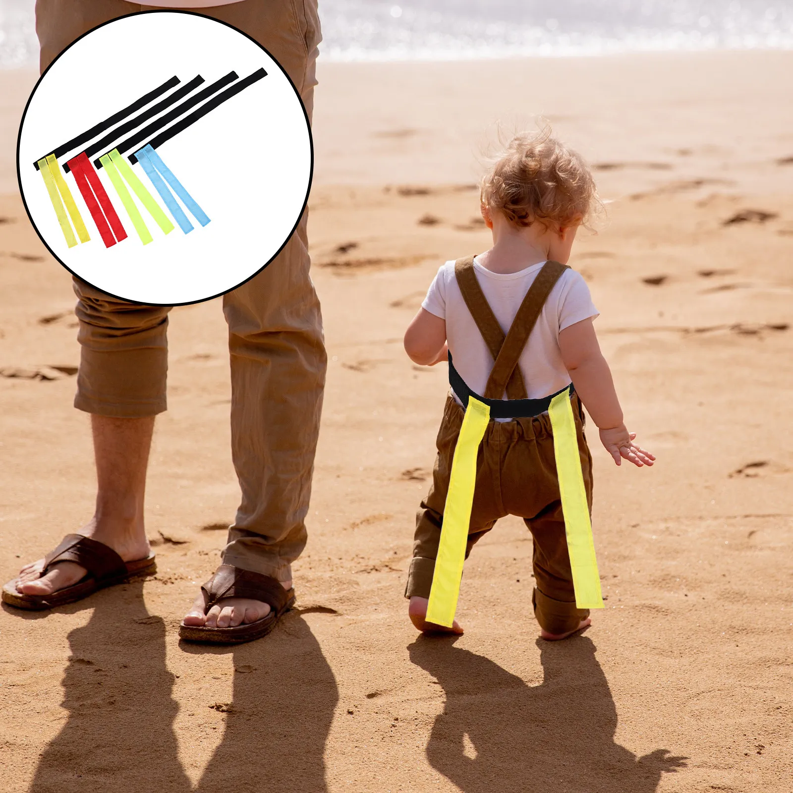 

4Pcs Flag Football Belts Set Lightweight Vibrant Waist Flags for Outdoor Sports Rugby Soccer Tail Youth Training