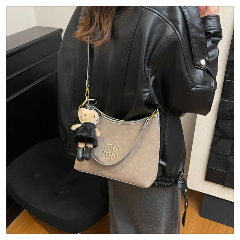 

2025 New Korean Style Tote Bag Women's Crossbody/Underarm Shoulder Bag, Trendy & Versatile, Casual Work Handbag