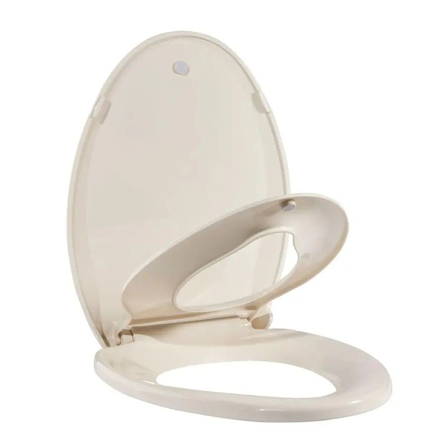 

Seat, Elongated Toilet Seat with Toddler Seat Built in, Potty Training Toilet Seat Elongated Fits Both Adult and Child, with Slo