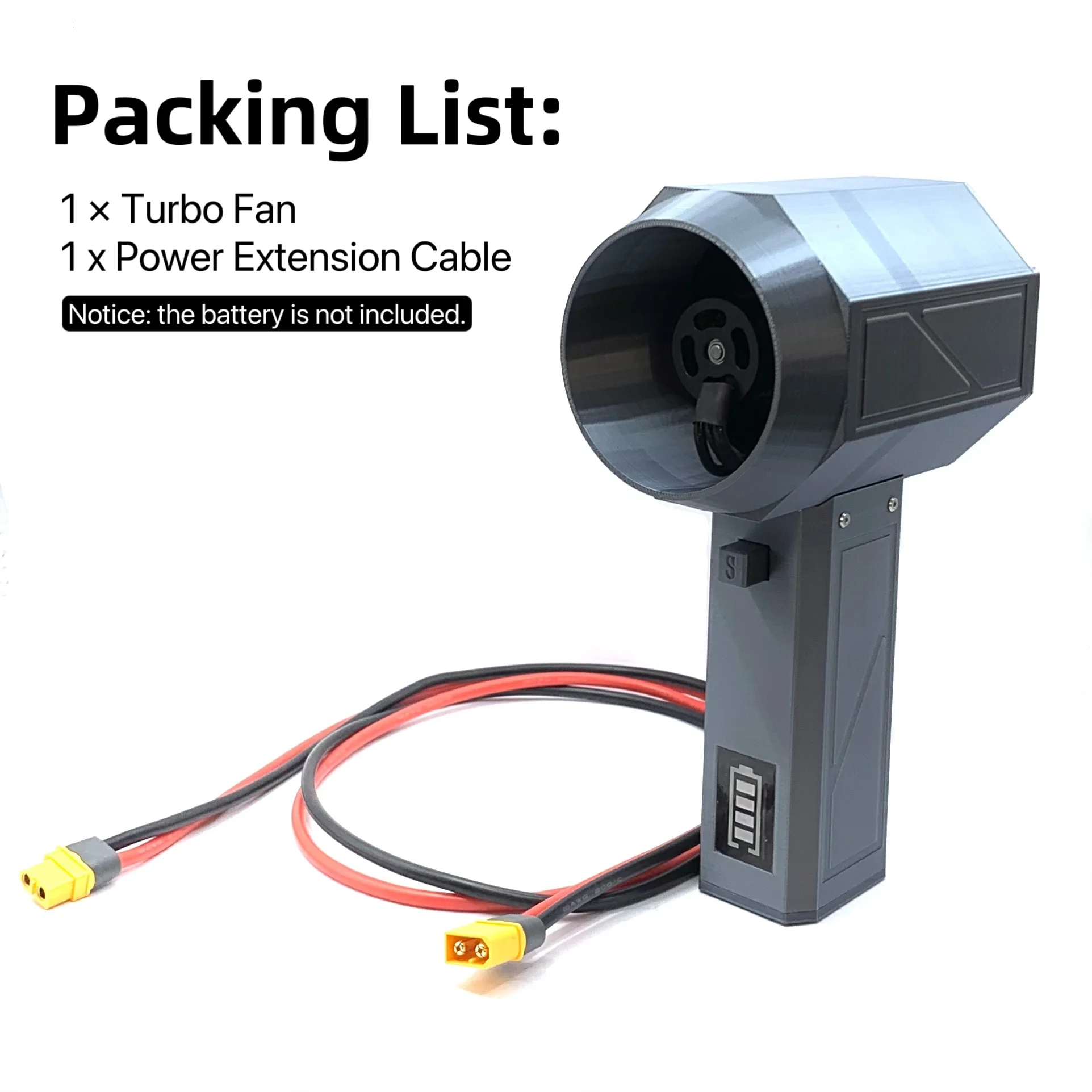 Multifuncional Mini Poderoso Ventilador Turbo Jet Ventilador sem Escova Impulso Alta Velocidade Supre Condutas 70 mm 3300g xl