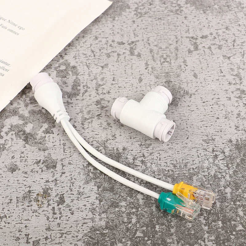 POE Ethernet Splitter Adapter, Um Cabo De Rede, Duas Câmera, Combiner Connector, Conversor