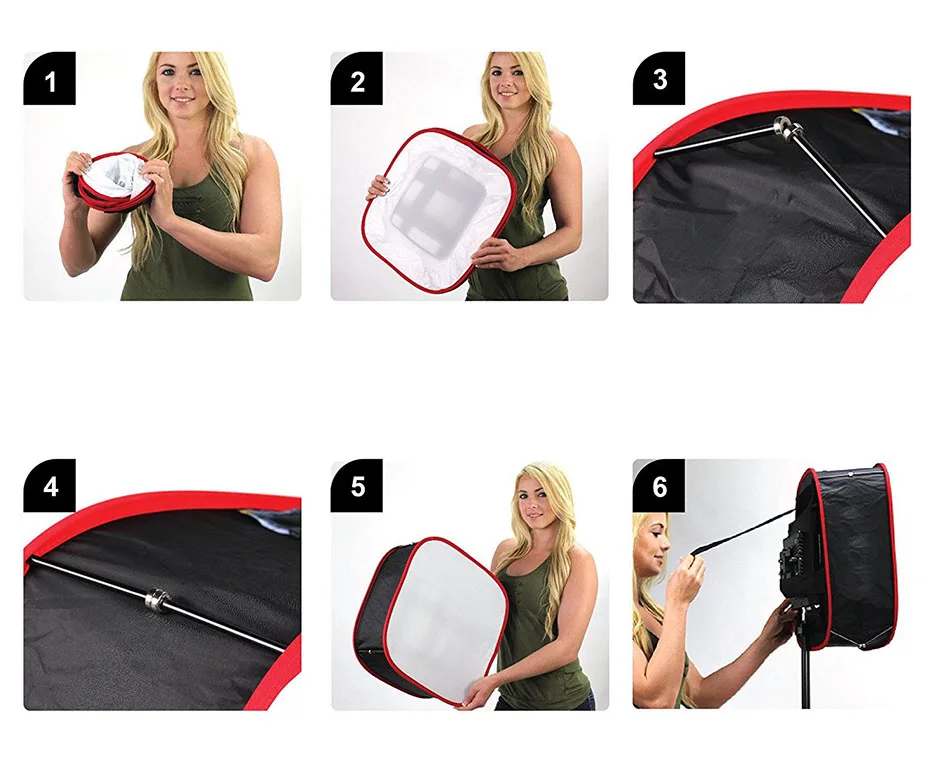 Câmera de estúdio fotográfico dobrável, difusor de luz led, caixa macia para filtrox yongnuo yn160 yn300 air pro, acessórios de luz led