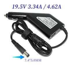 90W Laptop Car Charger for Dell D505 D510 D610 D620 E5530 E5400 E6400 E6500 M70 Vostro 1014 1015 DC Power Adapter 19.5V 4.62A