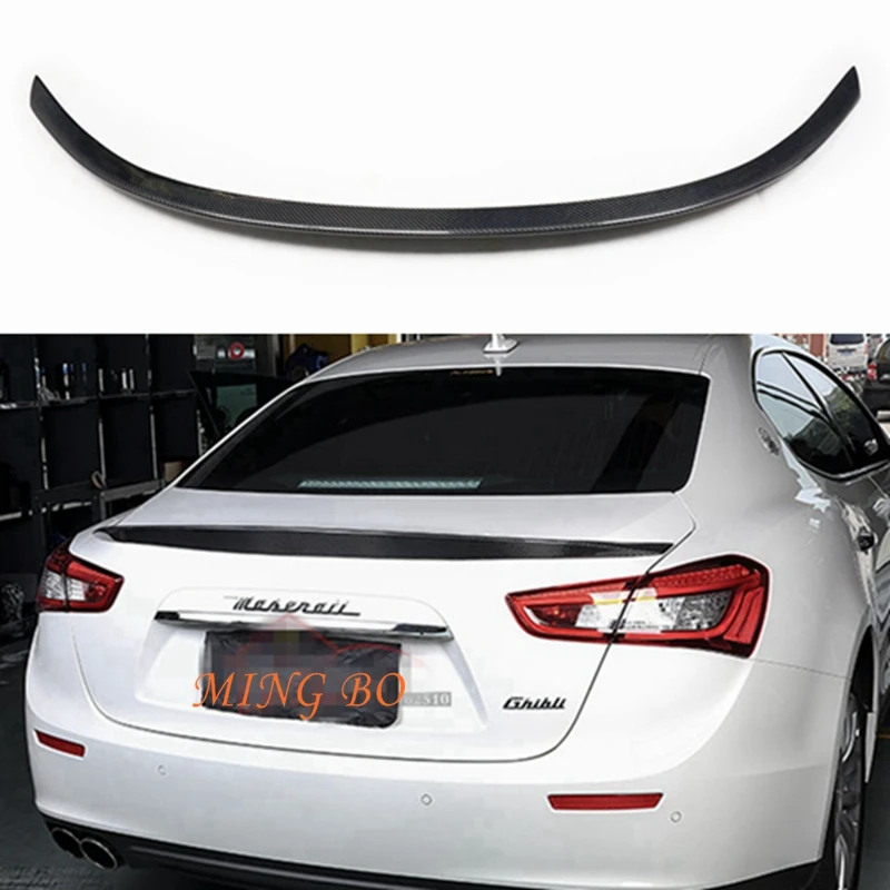 

FOR Maserati Ghibli NT Style Carbon fiber Rear Spoiler Trunk wing 2013-2022 FRP Forged carbon