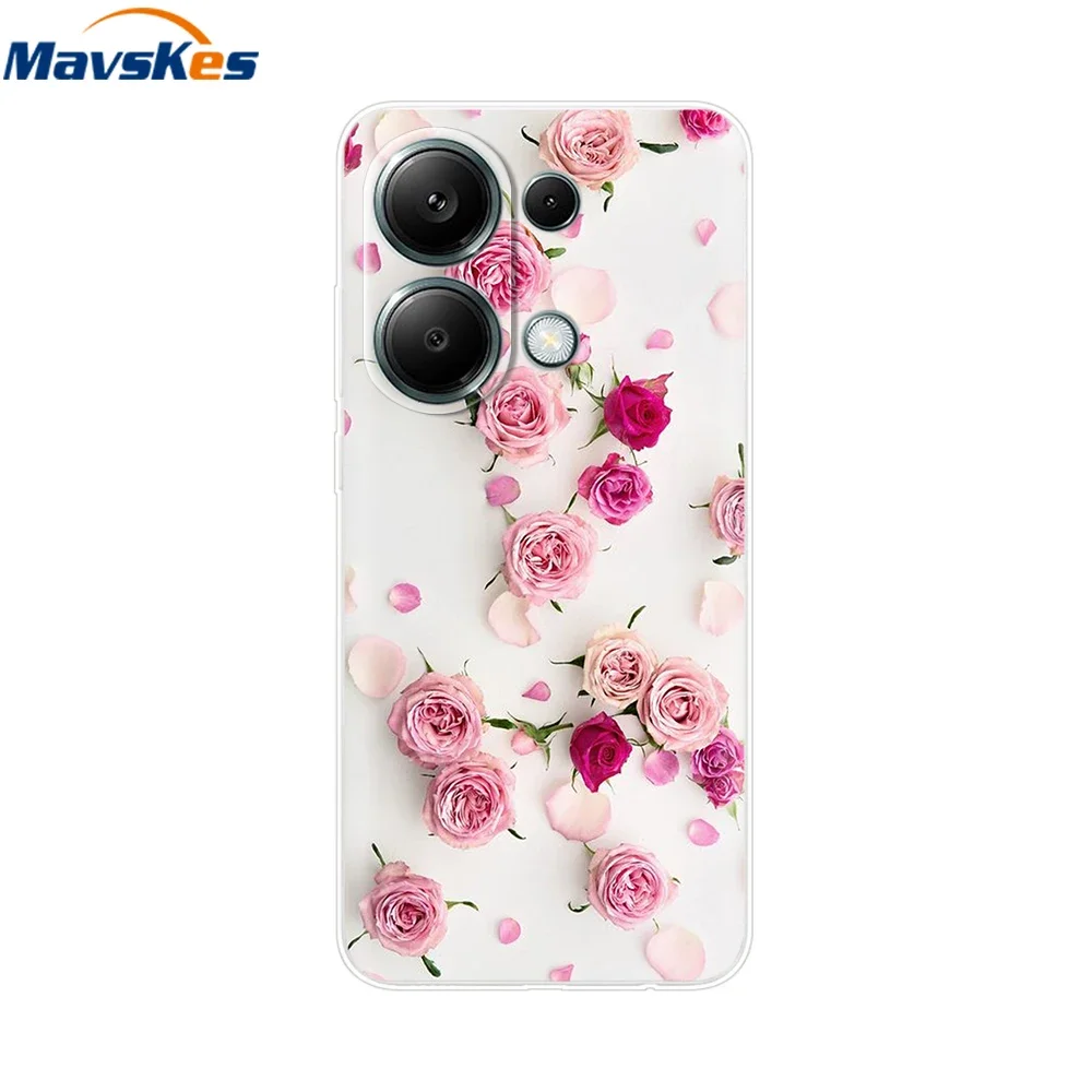 For Xiaomi Redmi Note 13 4G Case Note13 Cover Soft Clear Silicone TPU Back Case Funda For Redmi Note 13 Pro 4G Phone Cases Coque