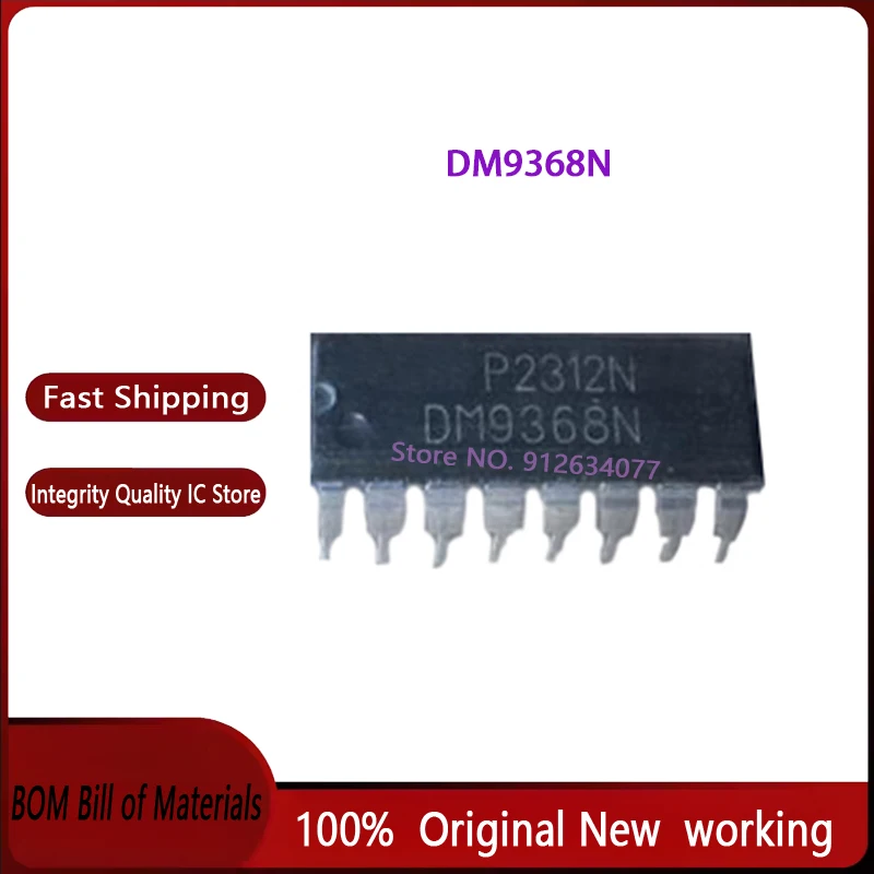 5pcs~20pcs/LOT New original DM9368N DM9368 DIP16