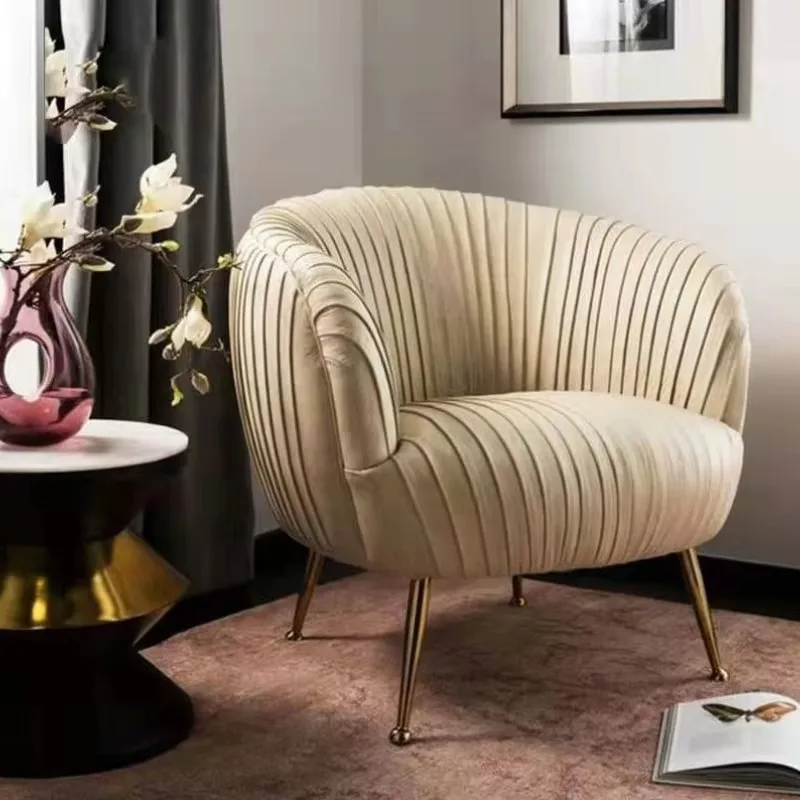 

Designer Fabric Sofa Cushion White Lounge Puffs Sofa Lazy Chaise Sillon Relax Reclinable Para Salon Living Room Furniture