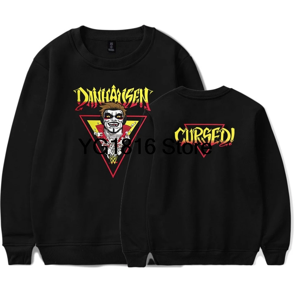 

New Danhausen Cursed! Round Neck Long Sleeves T-shirt Casual Merch Tee Women Men Fashion T-shirt Unisex Tops