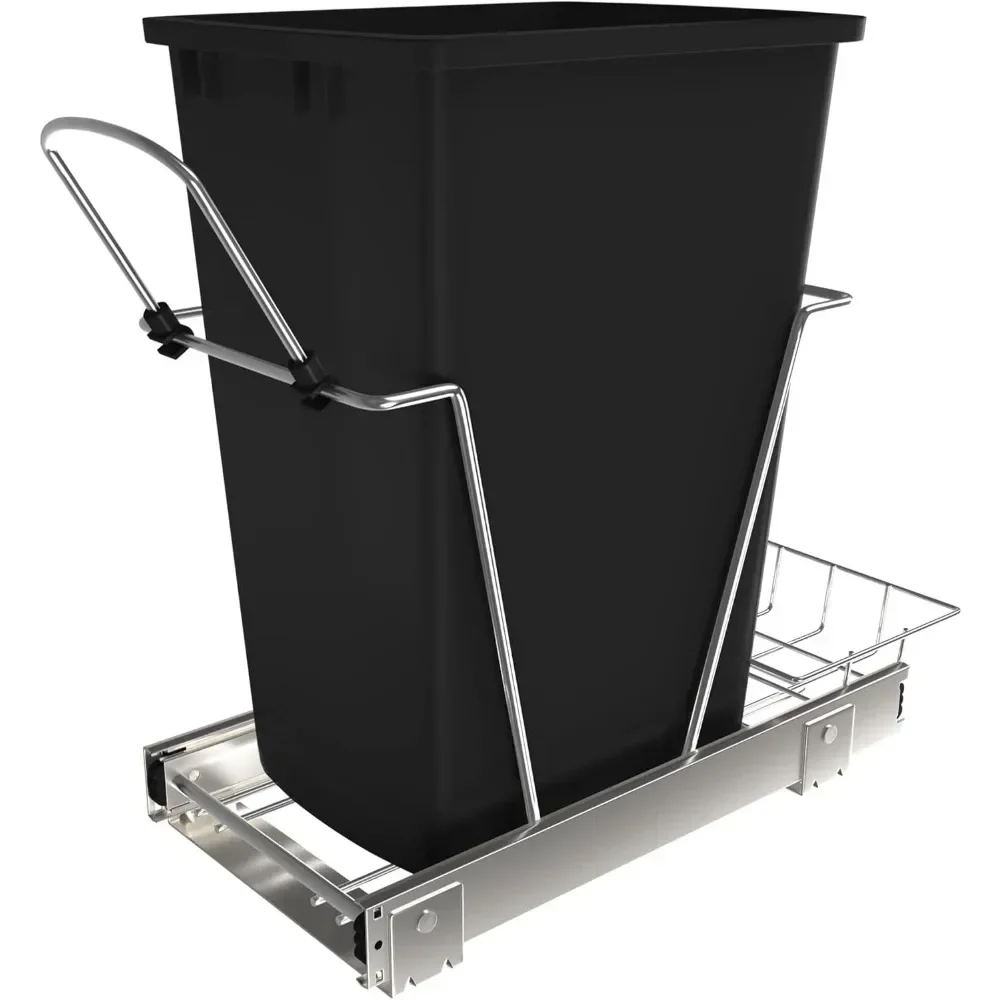 

Выдвижная мусорная корзина для кухонных шкафов, мусорная корзина с полными выдвижными горками