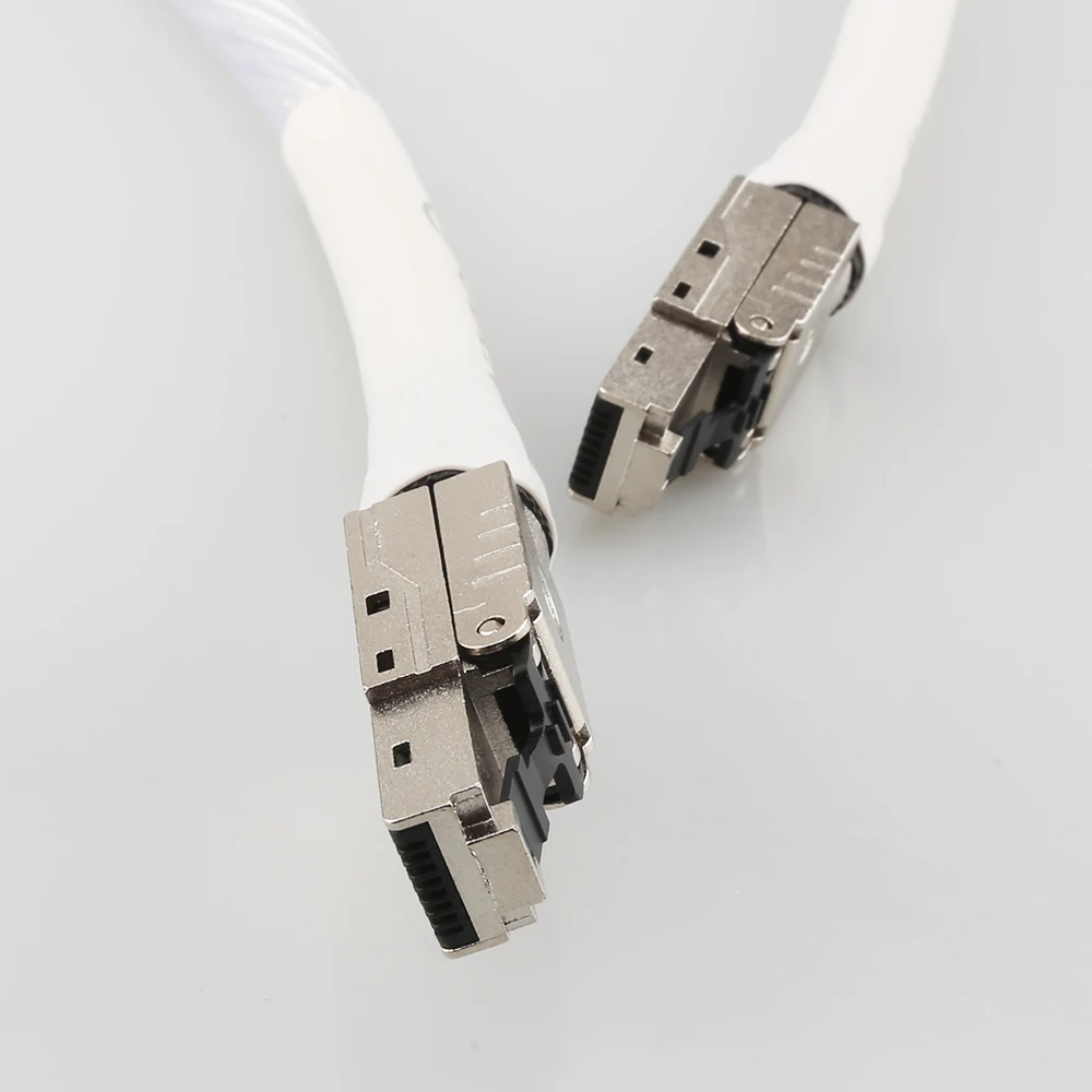 High Quality Nordost ODIN Ethernet Cable Cat8 Speed Lan Cable RJ45 Network Patch Cable with high purity silver plated conductor