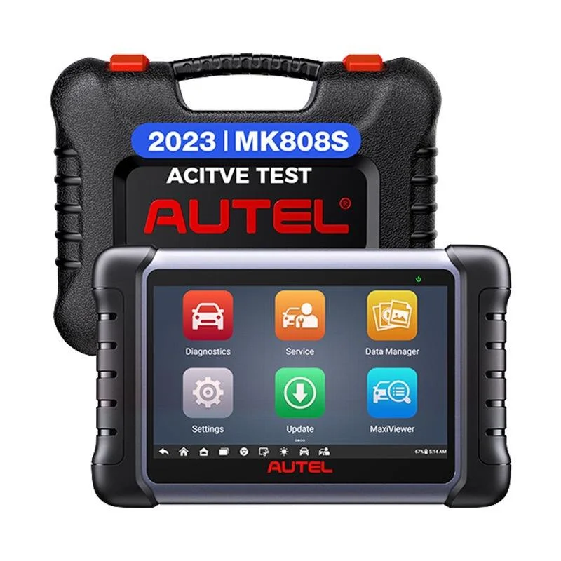 Maxicom MK808S بواسطة Autel ماسح ضوئي لتشخيص أخطاء السيارة بنظام كامل ومحلل المحرك