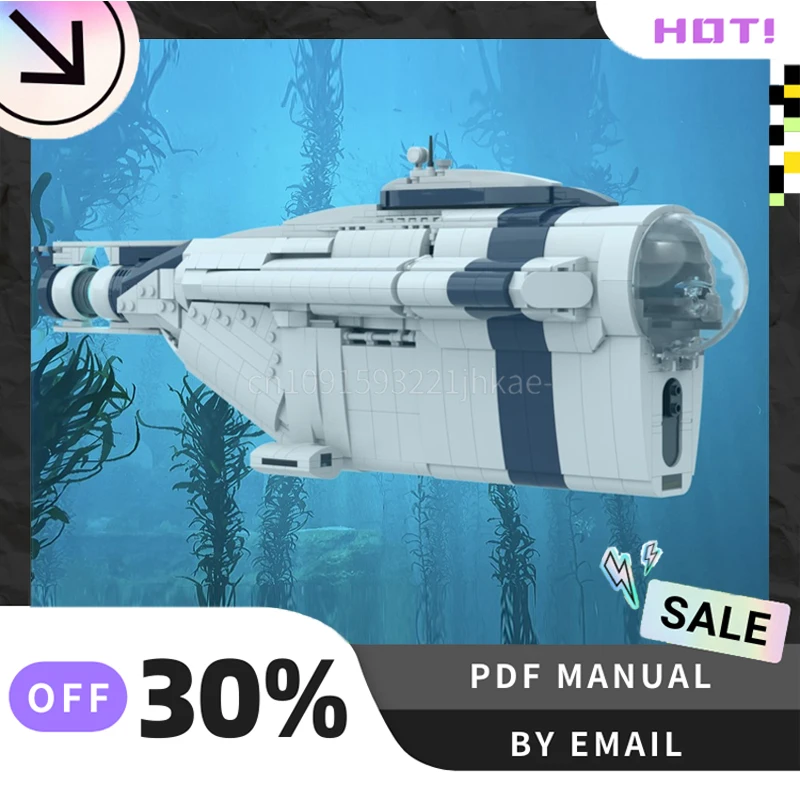 [1072PCS] Customized MOC Cyclops Submarine Creative Building Blocks Set STEM Toys DIY Construction Model Kit Birthday Gifts