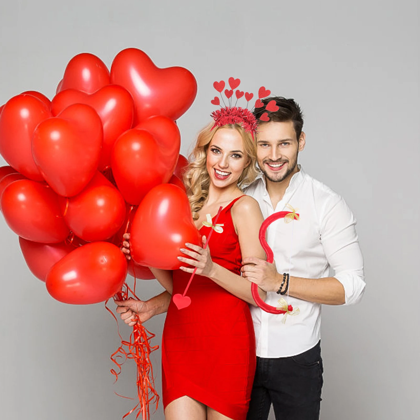 

1Set Cupid Bow Arrow Set Valentine Costume Accessories Headband Cosplay Photo Props Event Decor Cupid Costume Women