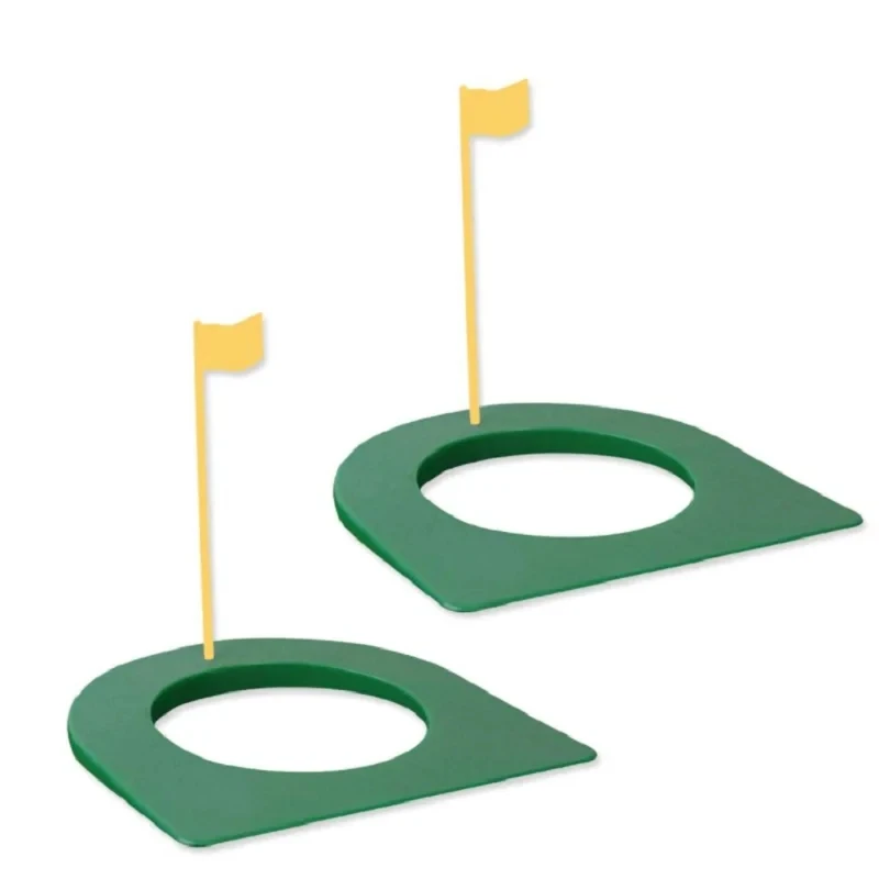 

2 Pack Golf Practice Putting Cup Golf Putter Regulation Cup Golf Putting Green Hole Flag Indoor Outdoor Practice Training Aids