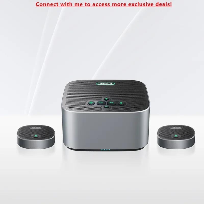

Portable Conference Speakerphone TEVO-M6B-EX With 2 Expansions USB/Bluetooth/Wireless/3.5mm Jacks With Microphone