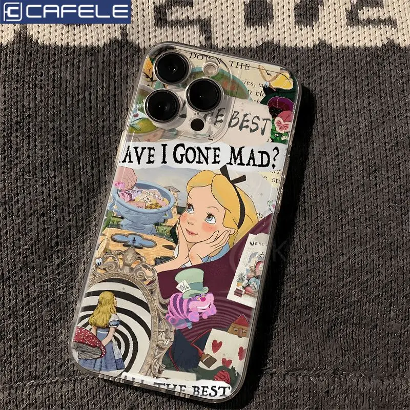 Cute Alice in Wonderland Phone Case For Xiaomi Redmi 13 12 12C 10 10C 9 9A 11T Poco X3 X4 X5 Pro NFC GT 4G 5G Transparent Cover