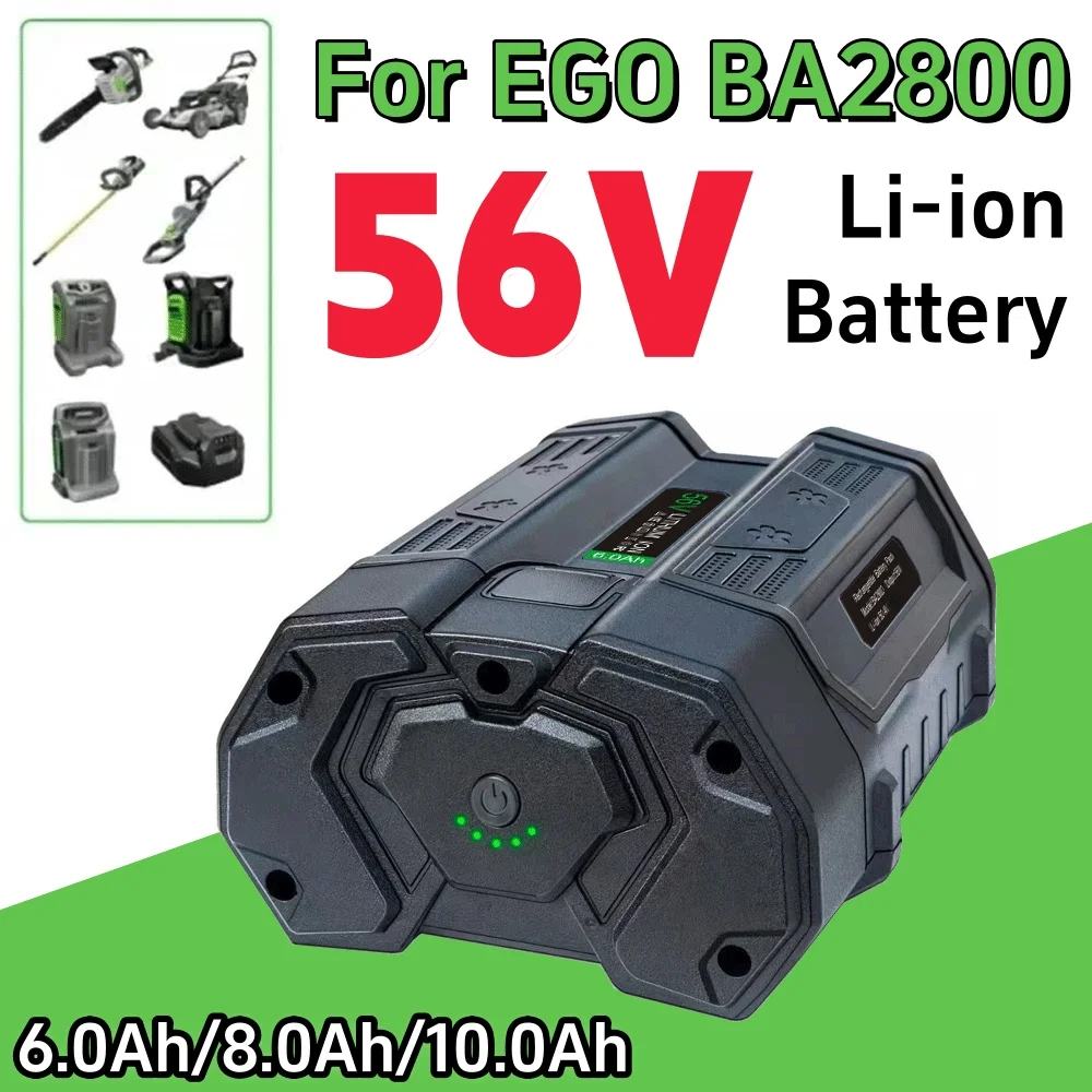 For EGO 56V battery lithium-ion 6.0Ah 8.0Ah 10.0Ah Replacemen power tool Battery for Power Saw,Power Tool,Garden Tool