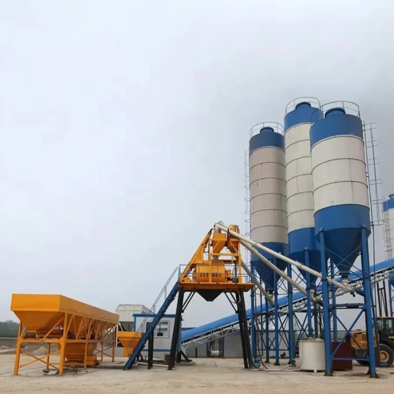 Small Concrete Batch Plant Concrete Mixing Machine 10m3 To 180m3 Per Hour Stationary Batching Plant Concrete Factory