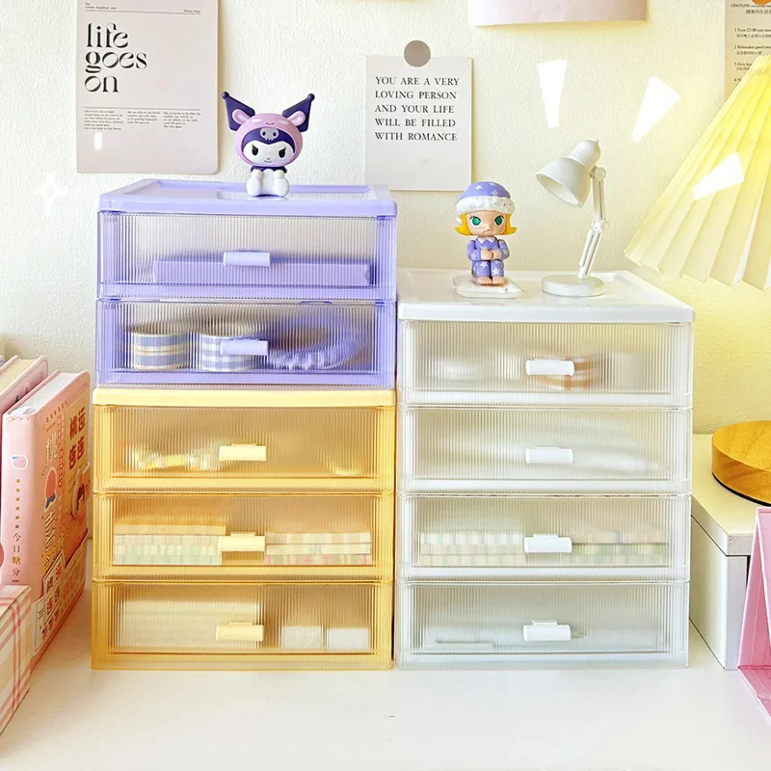 Organizing small tabletop stationery, sundries and cosmetics drawer box for student desk, office and shelf Drawer organizers Box