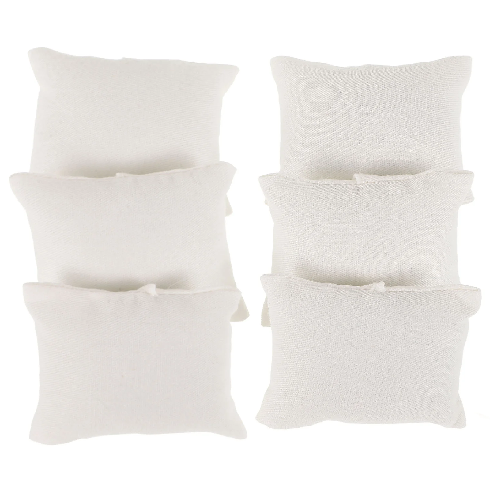 Mini House Pillow Prop Dollhouse Stuffed Accessories Tiny Sofa Model White Cloth Toy