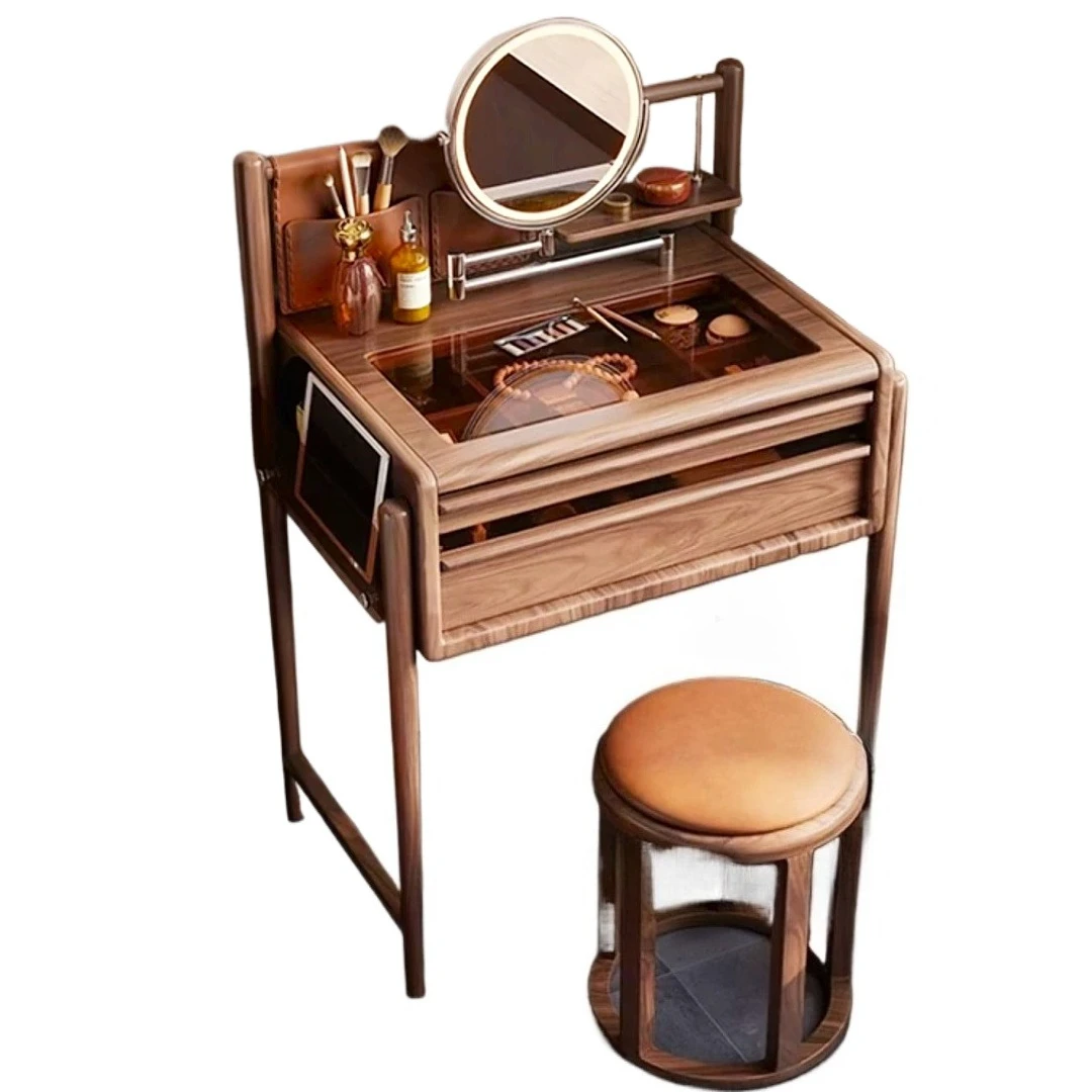 

Solid wood bedroom dresser, household bedroom ebony makeup table