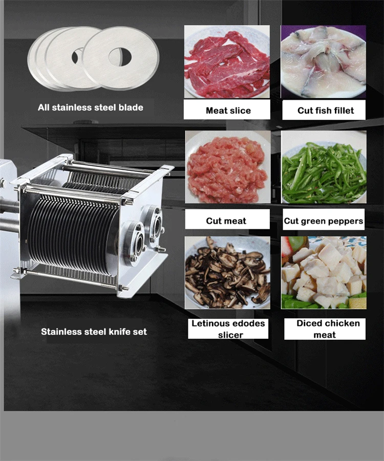 FOODLINE Floor‑standing Commercial Meat Slicer Machine Stable Running For Central Kitchen Meat Processing Site