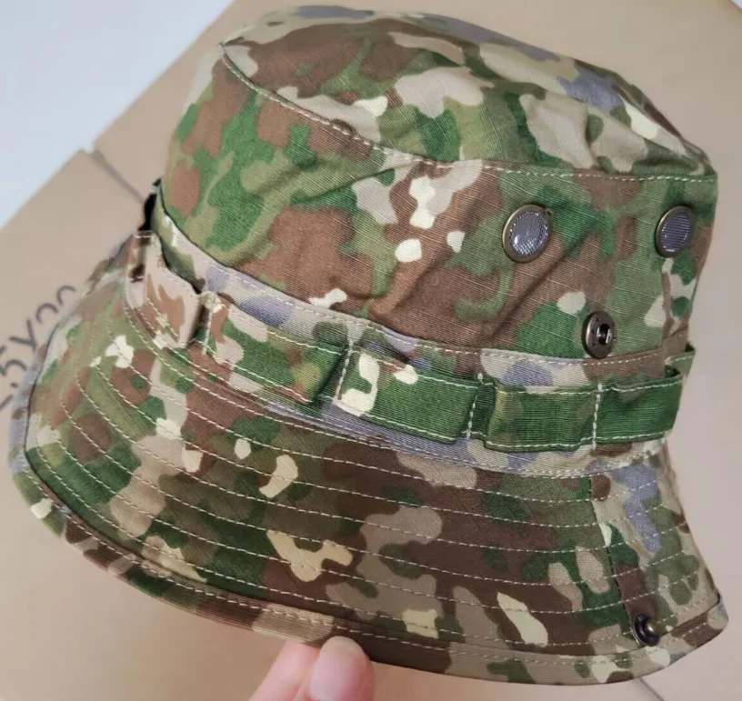 German Flecktarn Multicam Camouflage Bucket Hat Fisherman Cap Man Outdoor