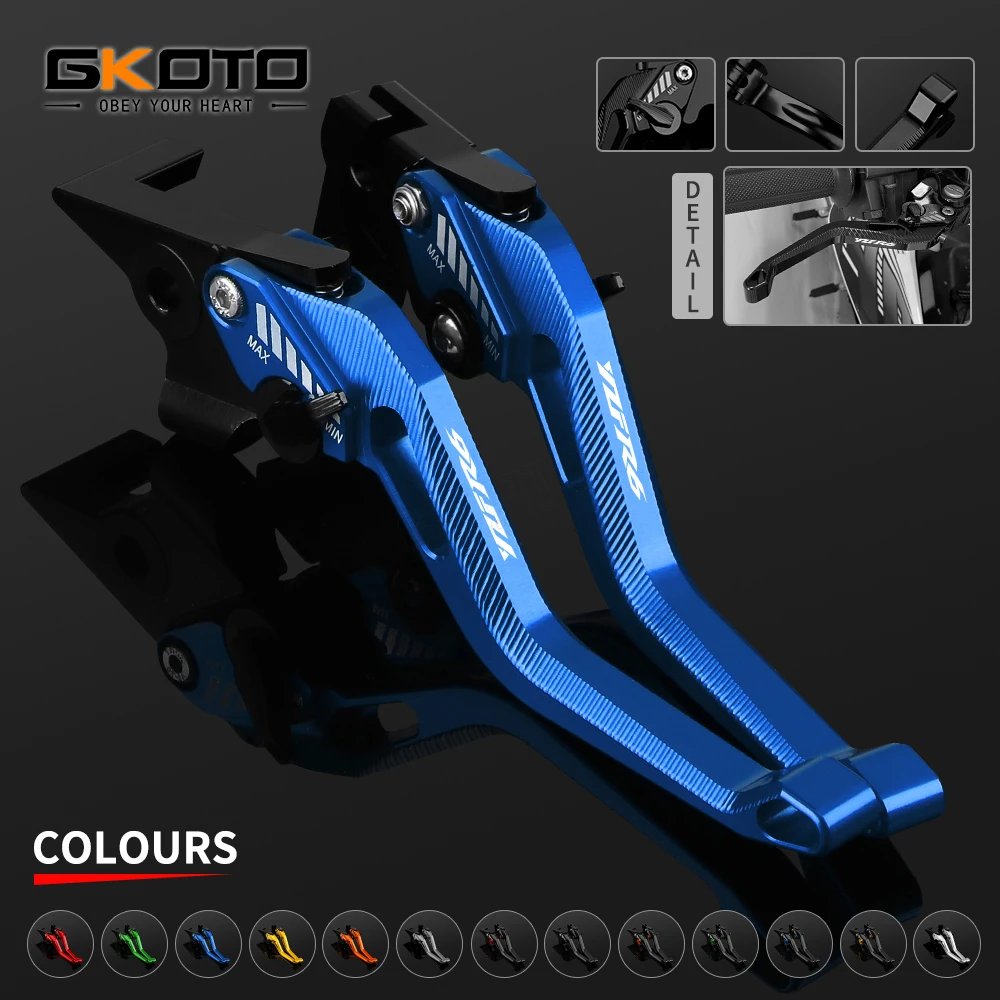 For YAMAHA YZFR6 YZF-R6 YZF R6 2005-2015 2016 Motorcycle CNC Motorbike Handle Adjustable Short Brakes Clutch Levers Accessories