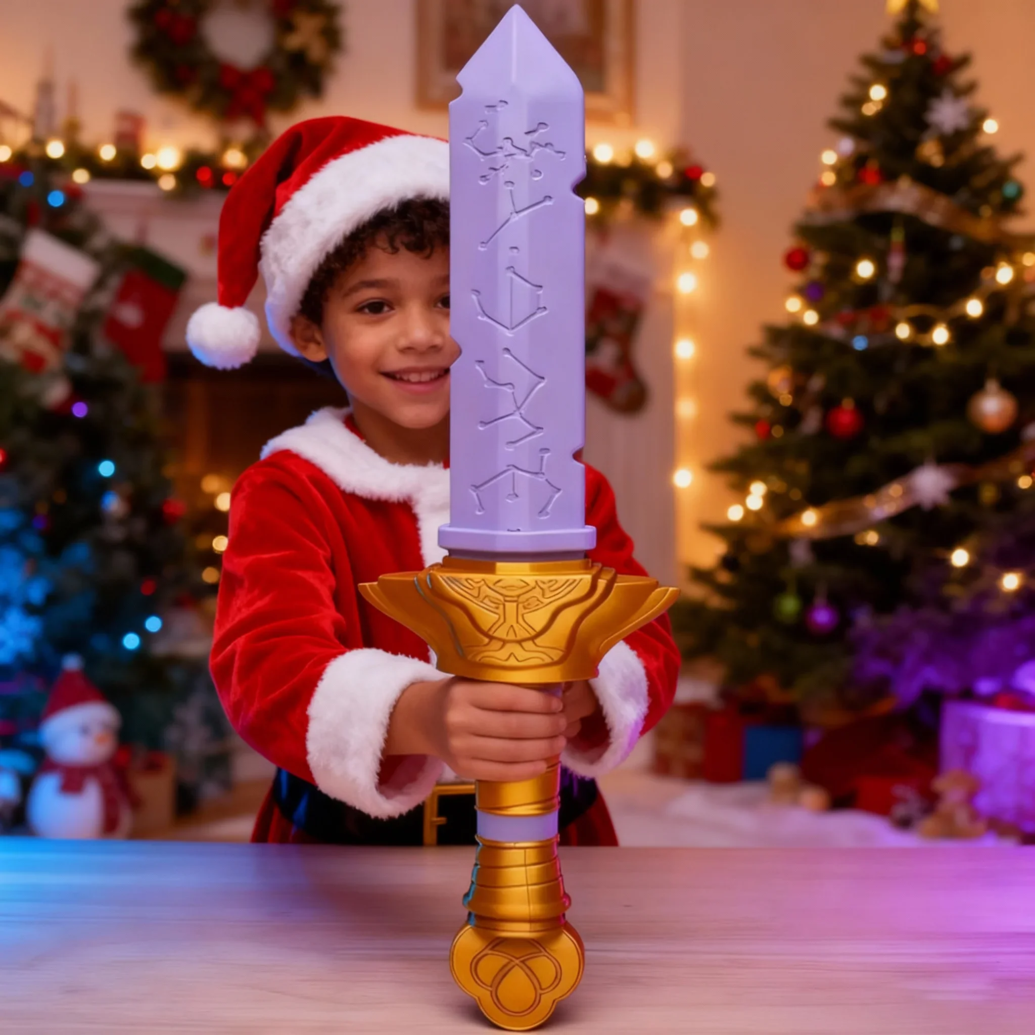 3d impresso faca longa meninas grupo roleplay espada ornamento adereços rumi espada cosplay acessórios de fantasia fontes de festa presentes