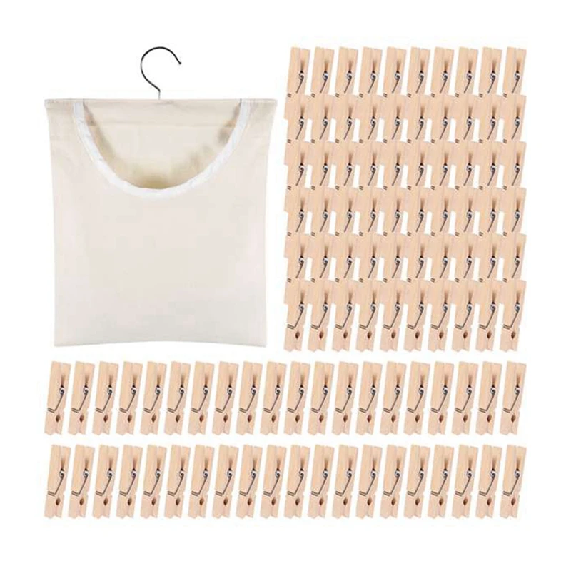 BAAG-Borsa per mollette per bucato, borsa appendiabiti per mollette in tela semichiusa, organizer per riporre oggetti da appendere per bucato