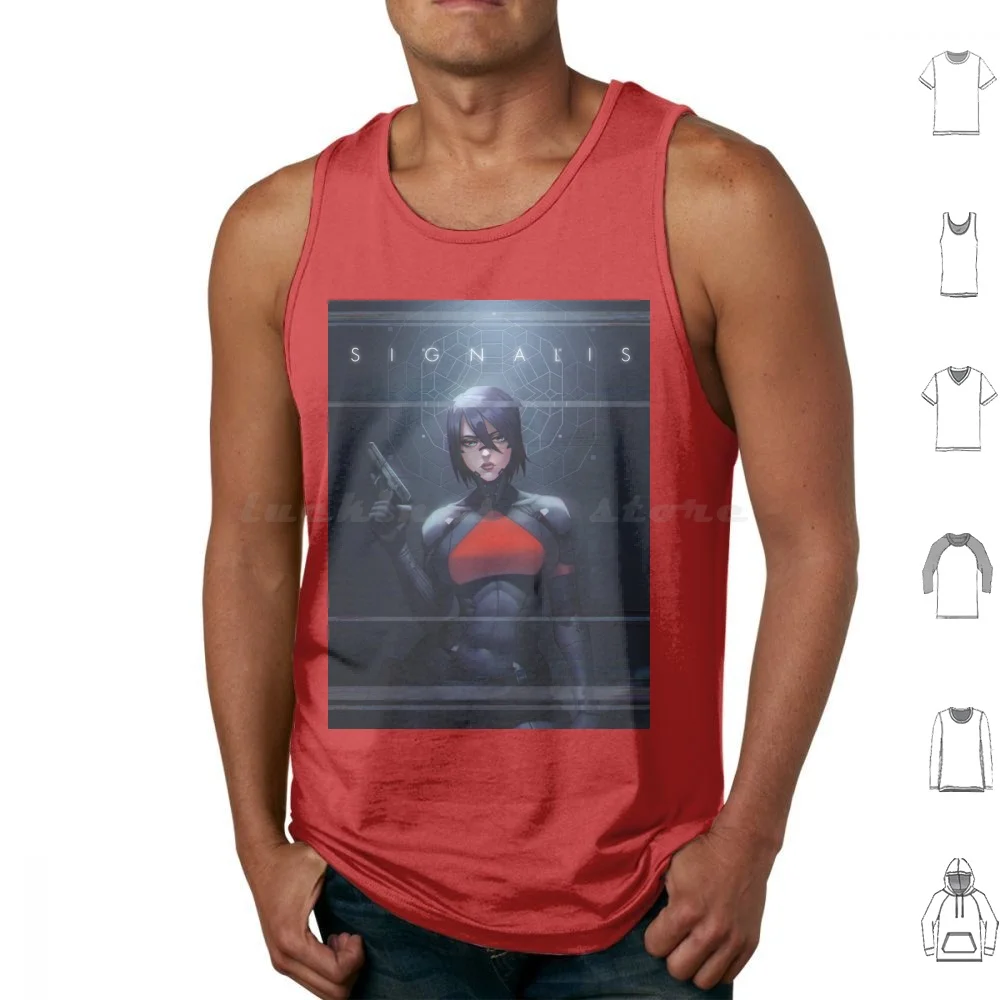 Signalis Game Tank Tops Vest Sleeveless Signalis Signalis Game Signalis Endings Elster Elster Signalis Game Gaming Wifi Falke