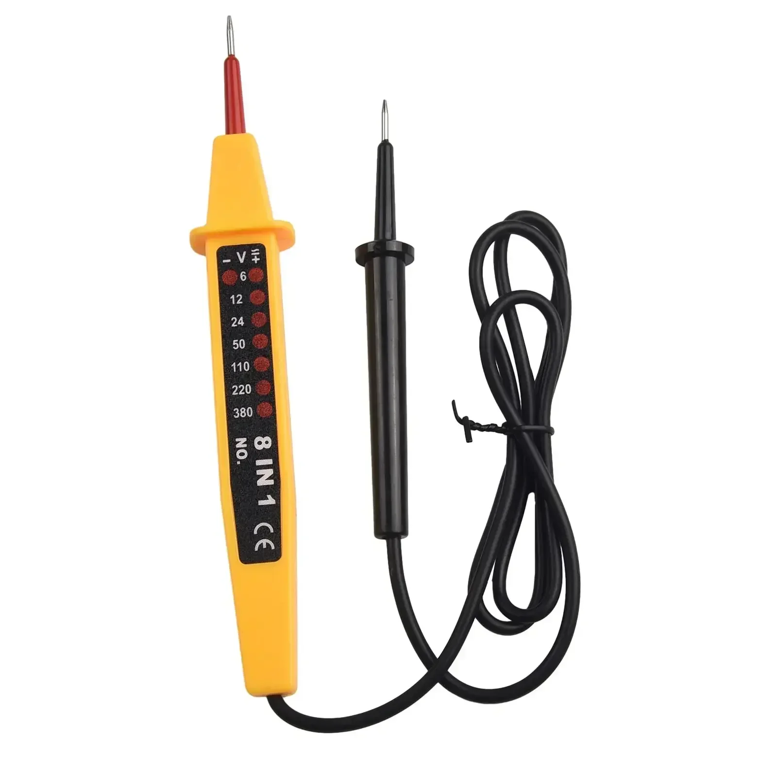 8 In 1 Tester Voltage AC DC 6-500V 50 - 500Hz Auto Electrical Pen Circuit Detector Tester 6-12 - 24 - 50VDC Voltage Meters Tool