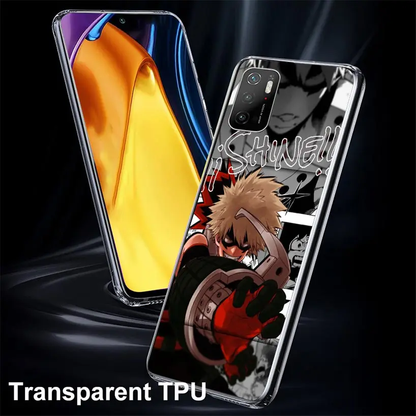 My Hero Bakugou Katsuki Case Phone Cover for Xiaomi Mi 11T 12T 10T 9T Pro 11i 12X 13 12 11 10 9 8 Lite 6X 5X A3 A2 Trend Fundas