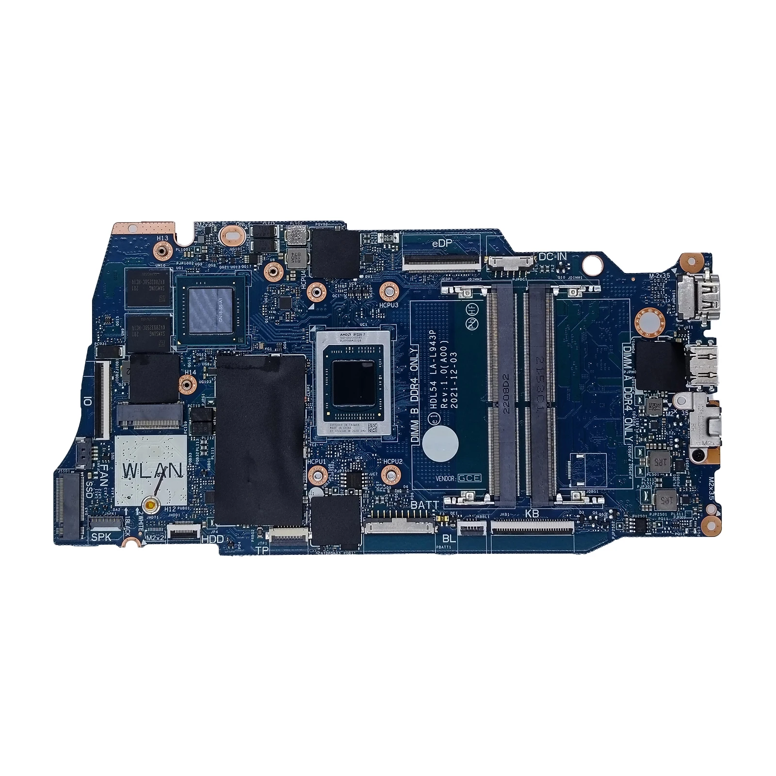 LA-L943P For Dell Vostro Inspiron 3525 Laptop Motherboard R5 -5625U R7-5825U 2GB MX550 35/45 Pin Mainboard