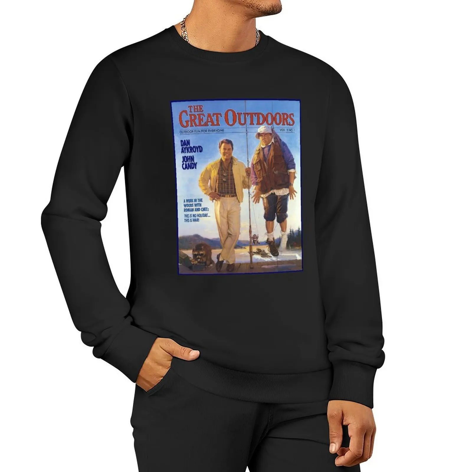 The GREAT OUTDOORS (1988) بلوفر ملابس الخريف الكورية للرجال مصمم ملابس موضة الرجال بلوزة بلوزات رجالية