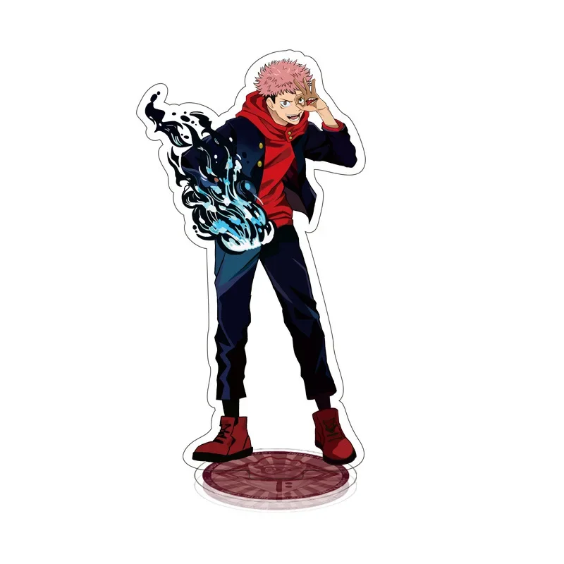 Figura acrílica de Anime Jujutsu Kaisen Gojo Satoru Fushiguro Megumi Itadori Yuji, modelo de soporte, juguete de regalo, adorno de decoración de escritorio de dibujos animados