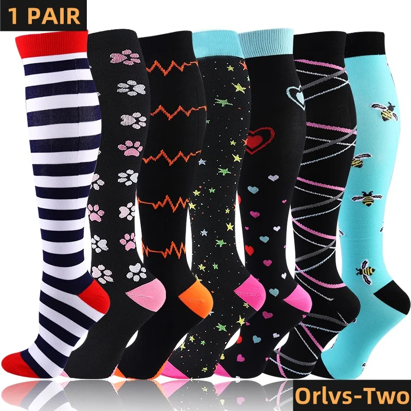 20 Styles Compression Stockings 20-30 Mmhg Medical Nursing Varicose Veins Edema Diabetes Pregnancy Socks Unisex Golfs Men Sport