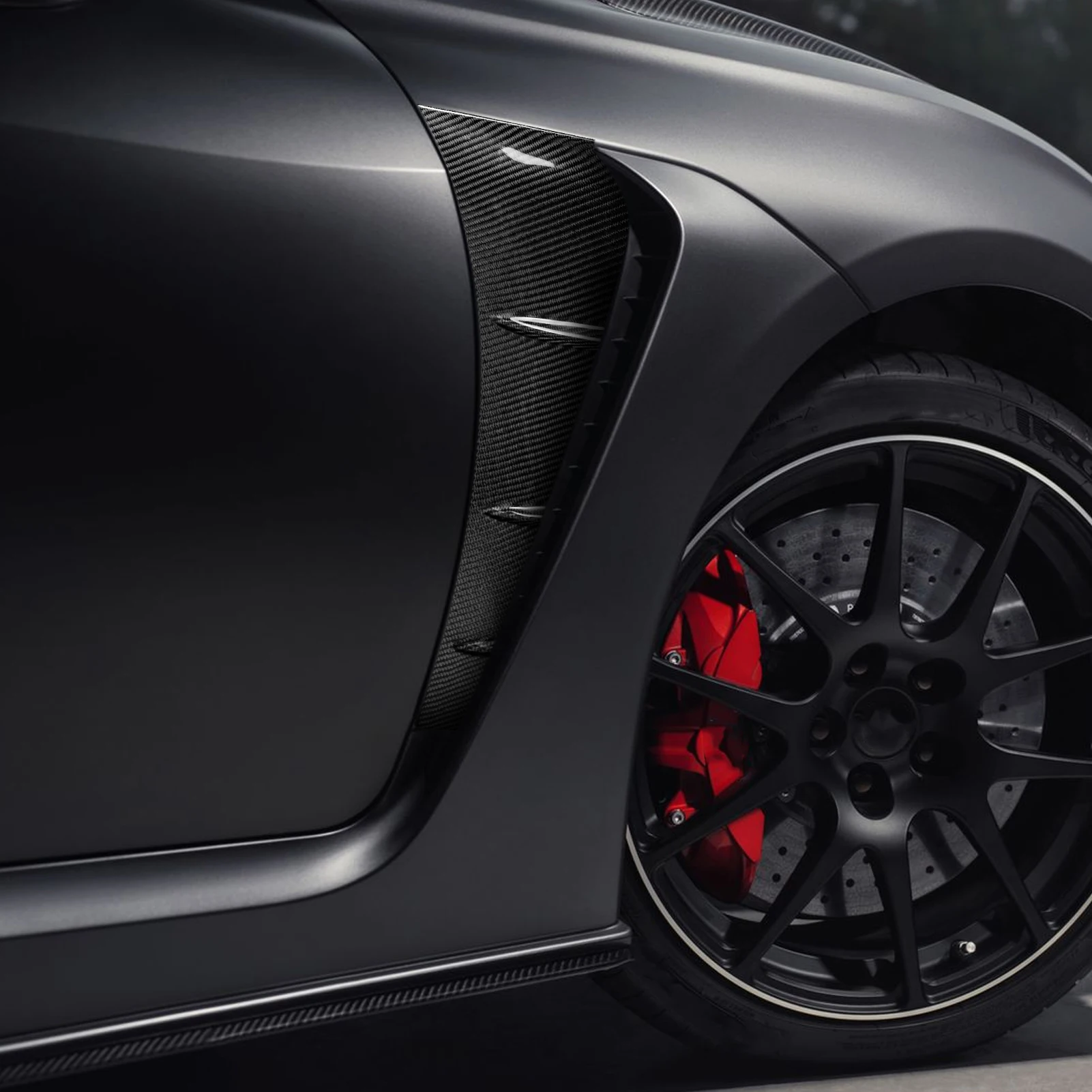 For Lexus RC F RCF Sport 2015-2018 Real Dry Carbon Fiber Front Fender Side Vent Cover Garnish Trim Car Accessories Modification