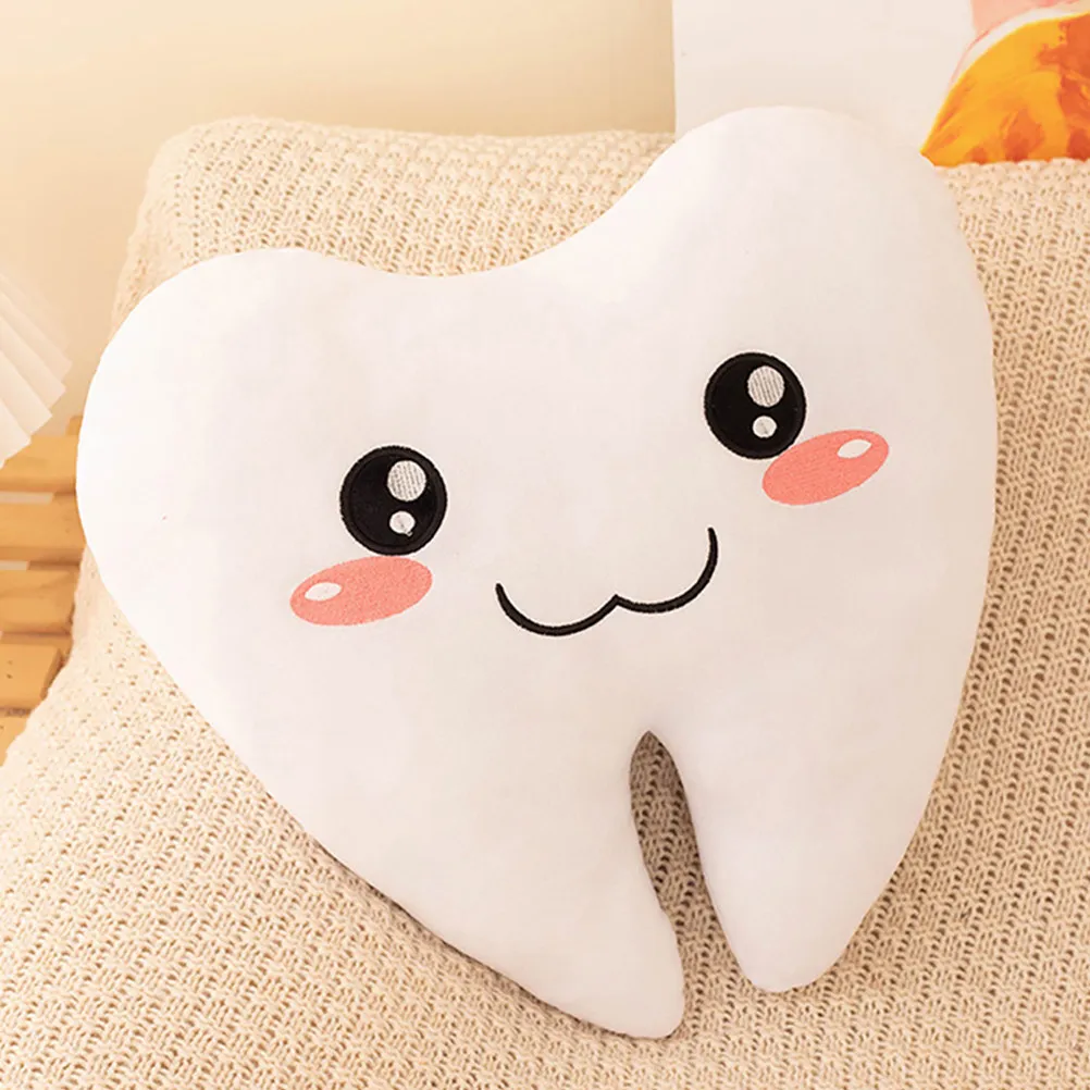 

Tooth Pillow Soft Stuffed Cushion for Kids Boys Girls Cute Tooth Fairy Keepsake Nursery Bed Sofa Car Seat Cushion Whimsical
