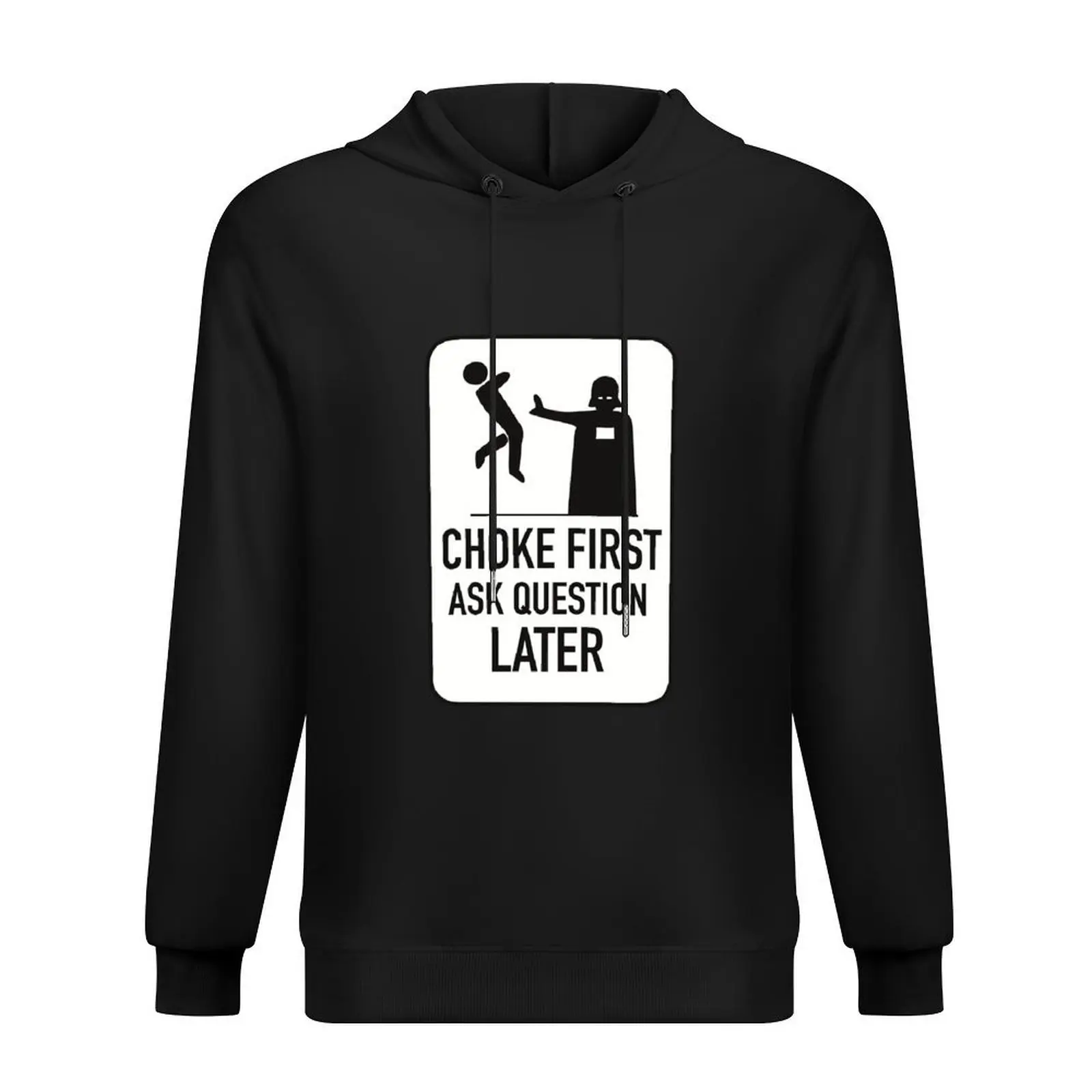 

Choke first ask question later Hoodie japanese style men's sweat-shirt set korean clothes fashion men japanese hoodie