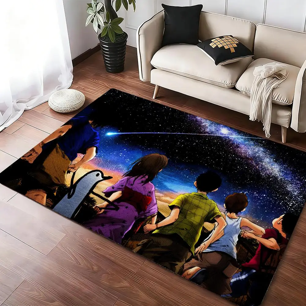 Anime Goodnight Punpun Floor Mat Soft Thickened Absorbent Non-Slip Bedroom Living Room Door Mat Home Decor Flannel Rugs
